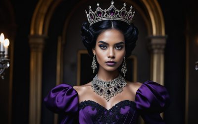 Regal Sinister Gothic Elegance in Majestic Purple