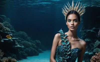Aquatic Allure Dive into Ethereal Mermaid Halloween Fashion